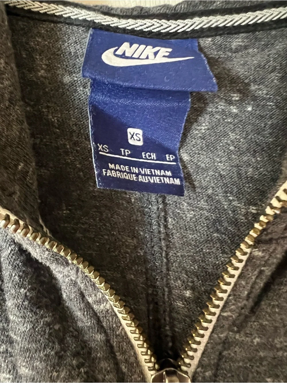 Nike Gray Zip-Up with Hood